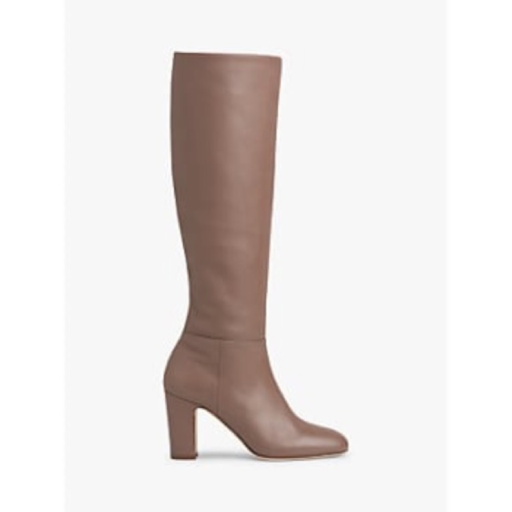LK Bennett Kristen Nude leather knee boots